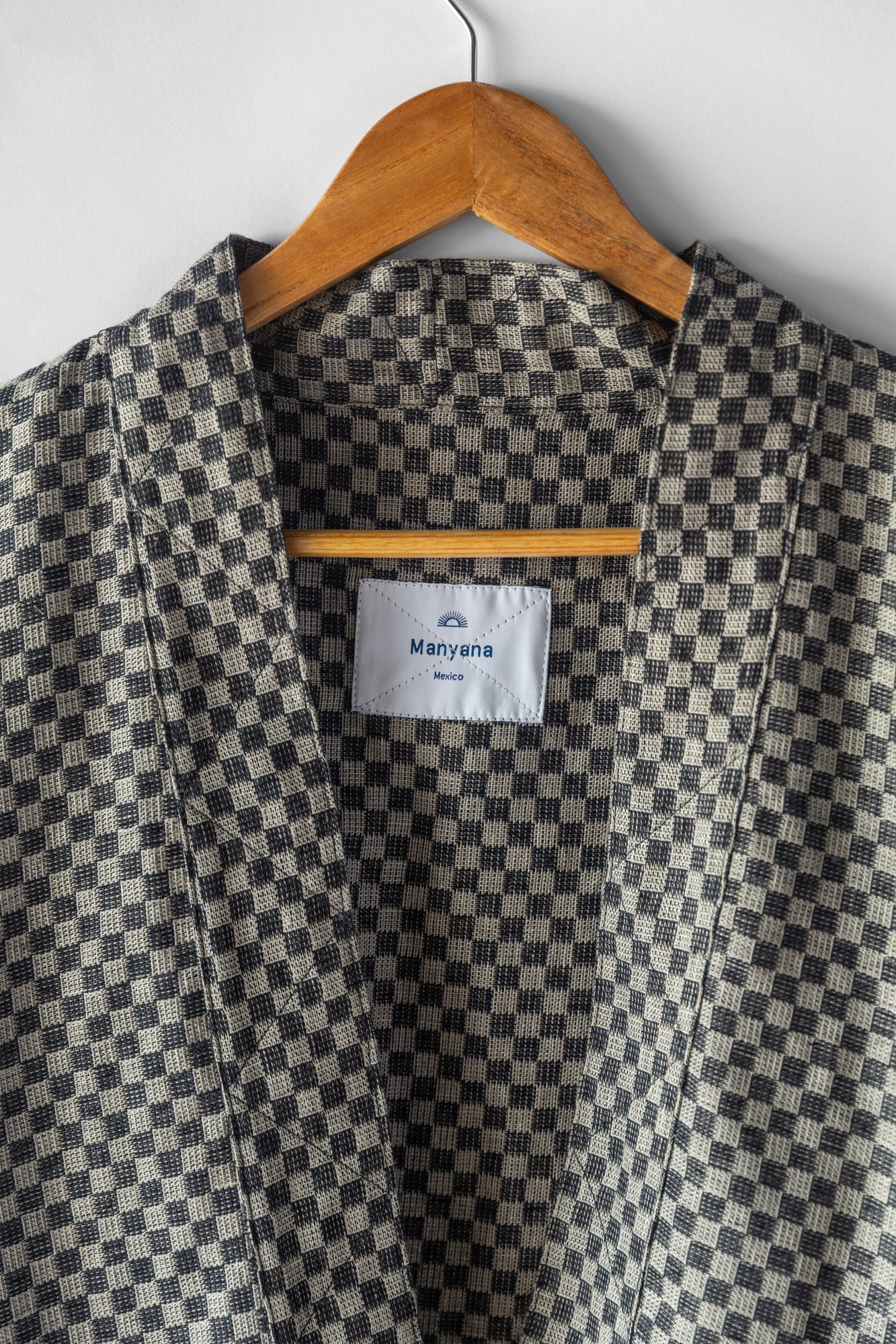 Neptune Haori Jacket - Checkerboard Linen