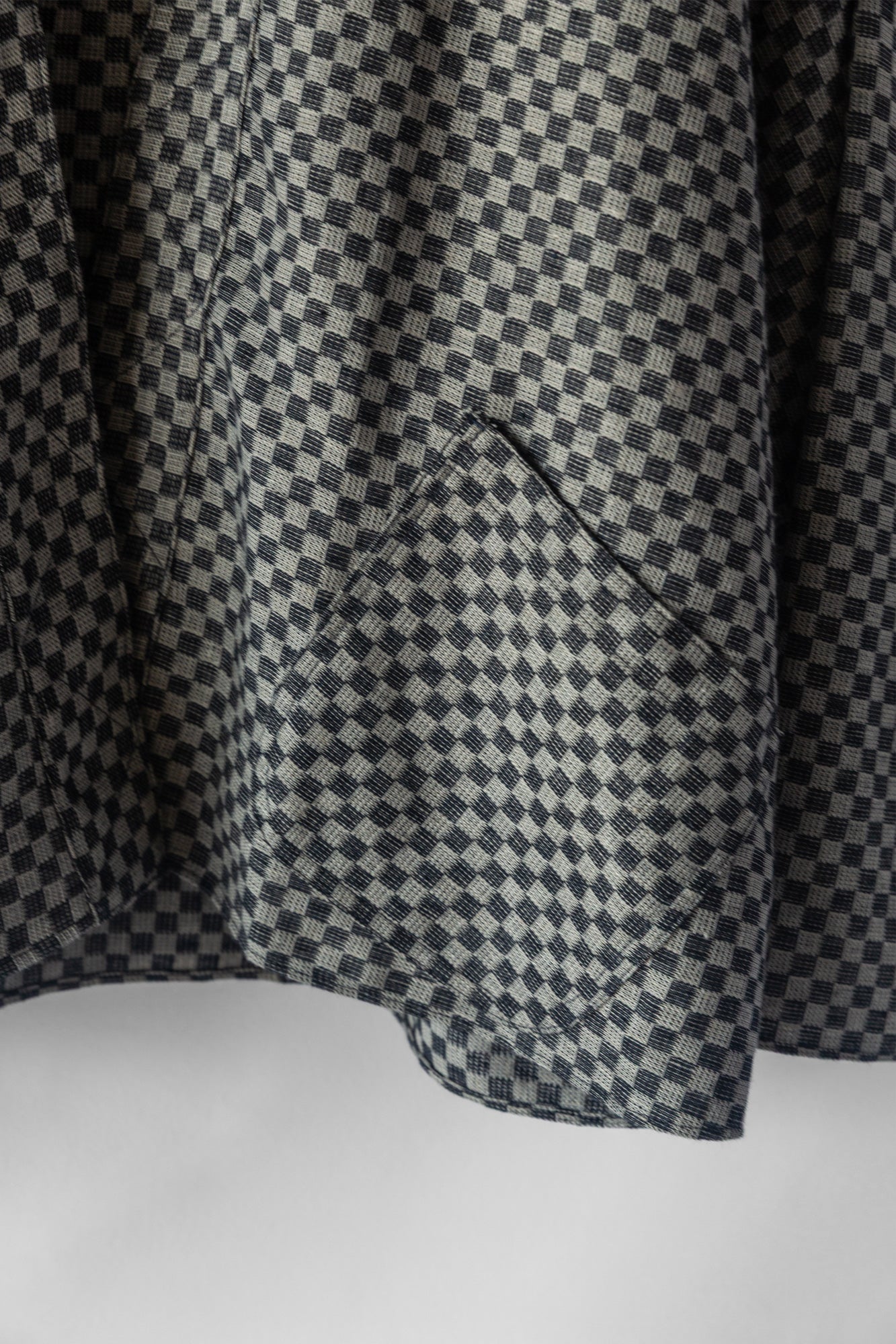 Neptune Haori Jacket - Checkerboard Linen