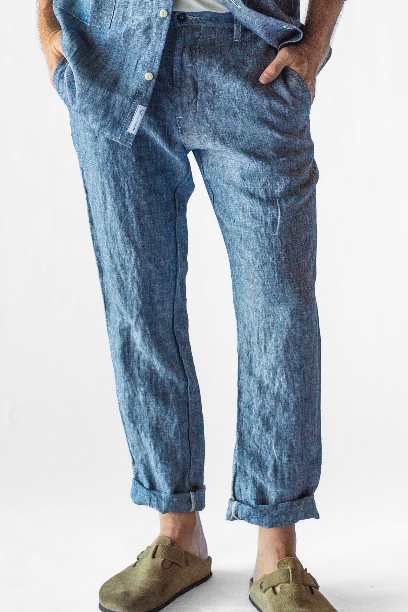 Coyote Pant - Chambray Denim Linen