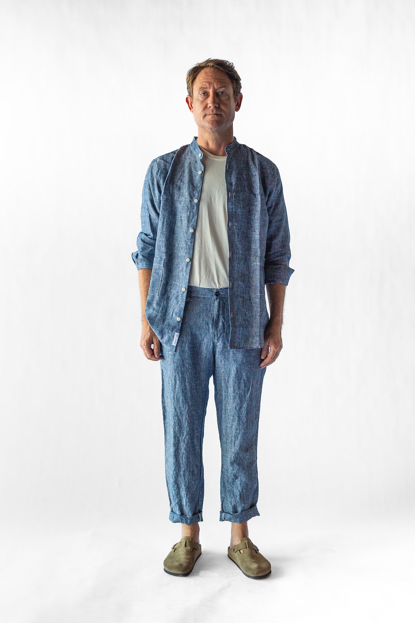 Coyota Shirt - Chambray Denim Linen