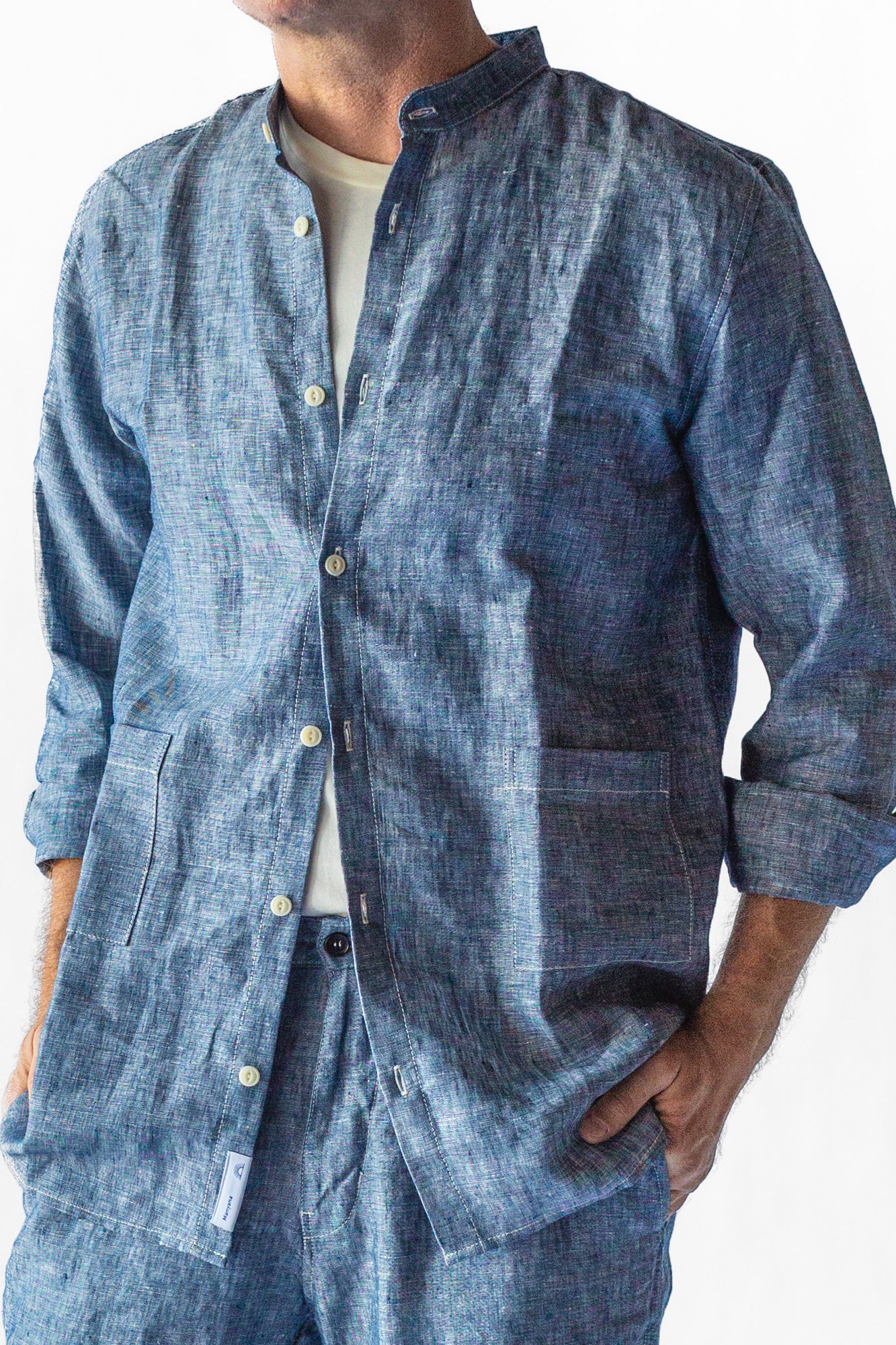 Coyota Shirt - Chambray Denim Linen