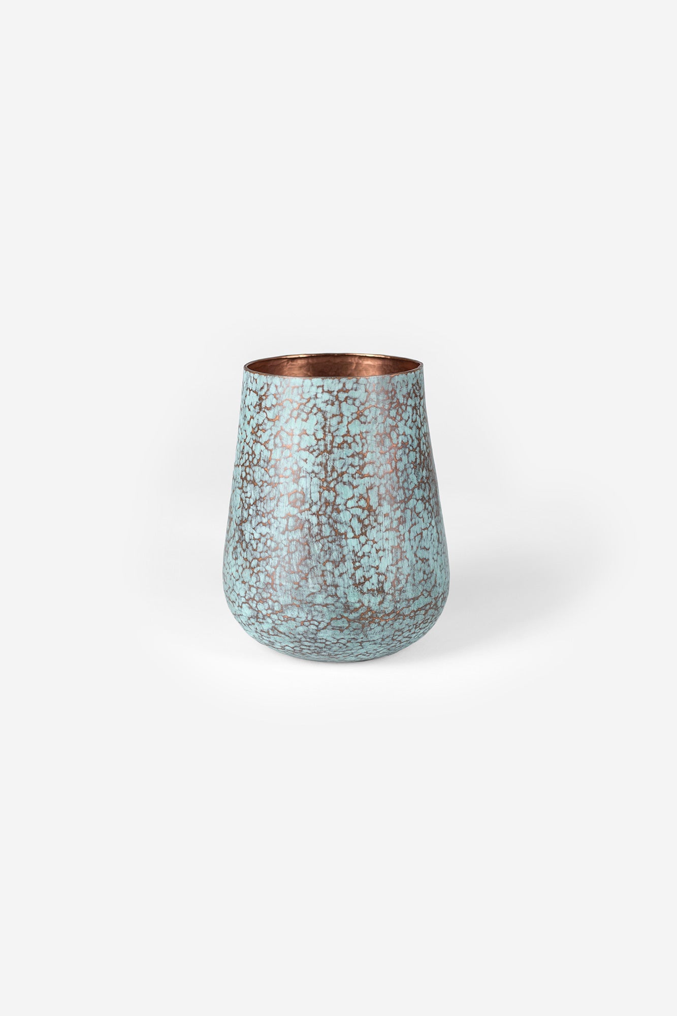 Estudio Pomelo Copper Vase Medium Raspado Front