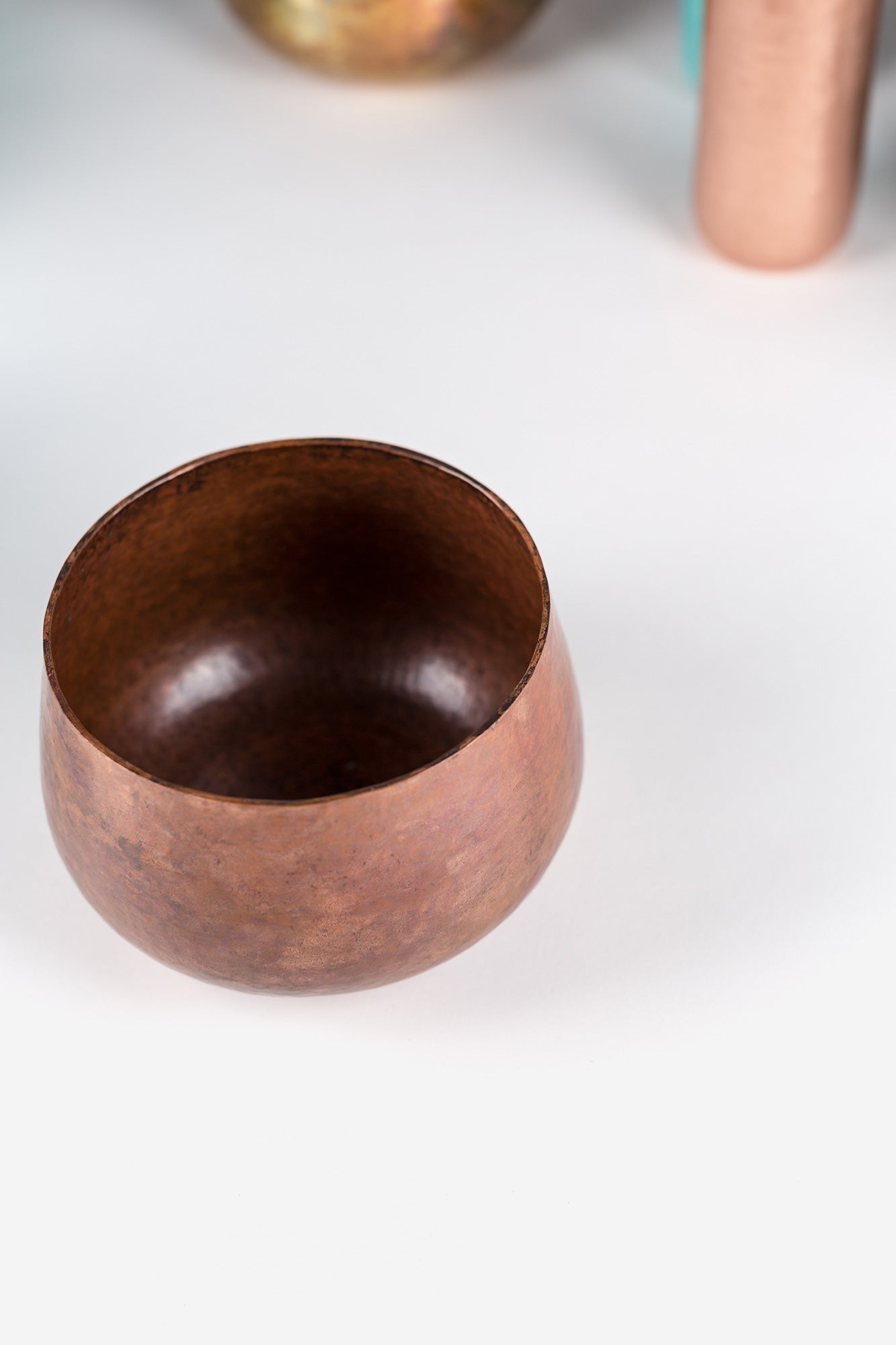 Estudio Pomelo Copper Vase Small Natural Detail
