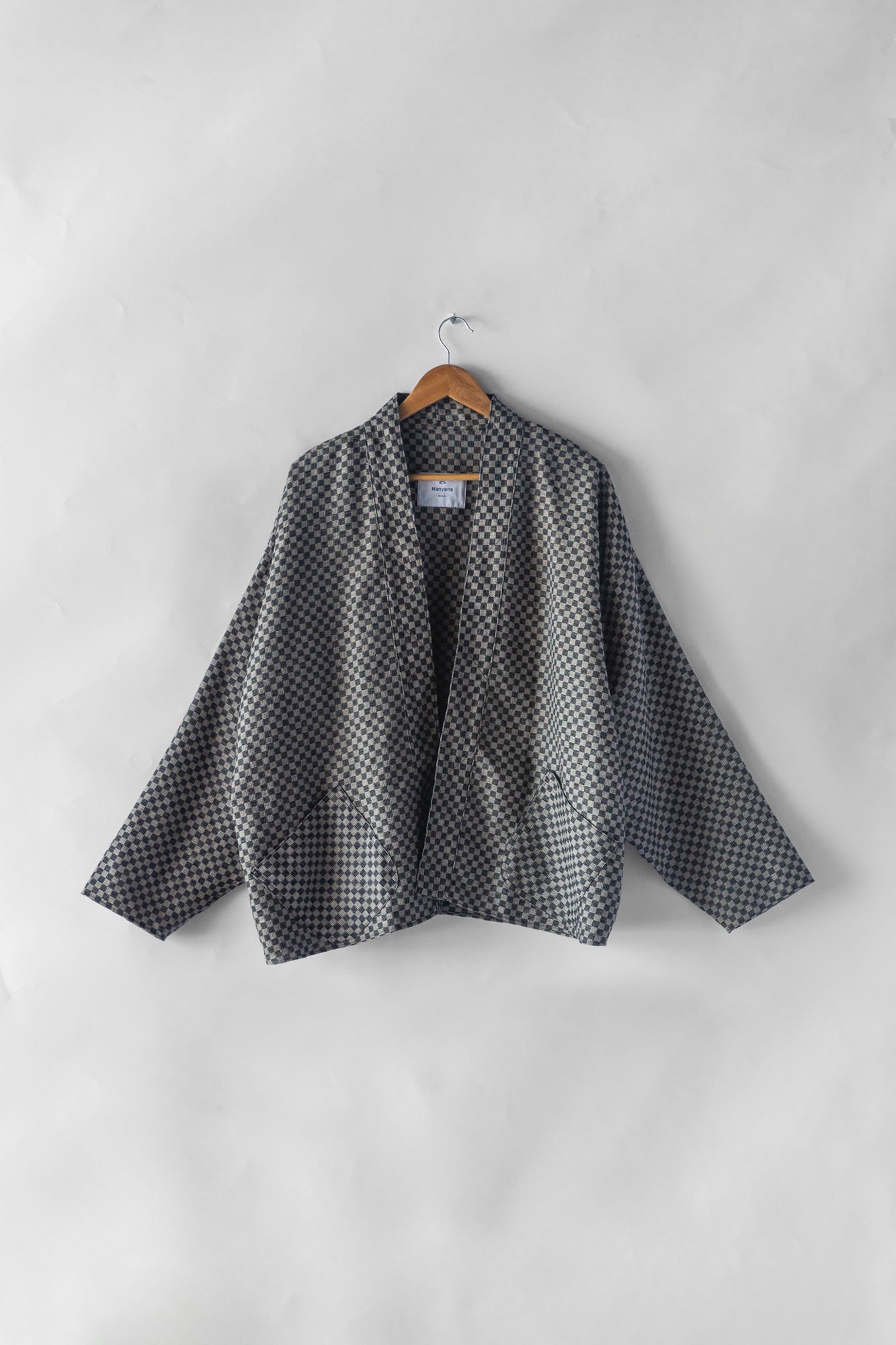 Neptune Haori Jacket - Checkerboard Linen