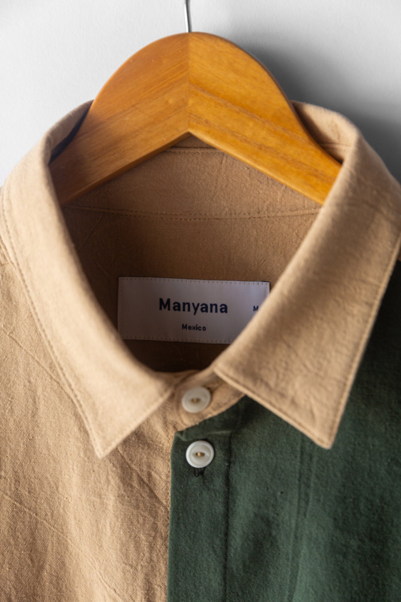 Camisa Espadín - Arena + Bosque